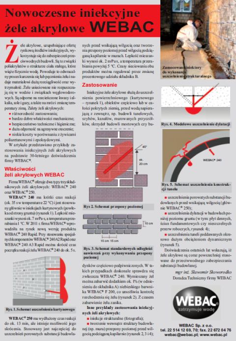 WEBAC - iniekcyjne żele akrylowe