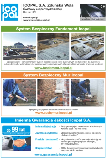 Icopal - system bezpieczny fundament