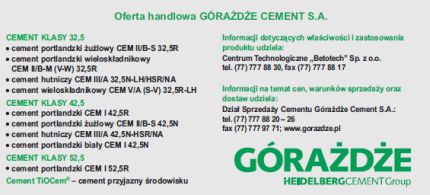 GÓRAŻDŻE - cement portlandzki