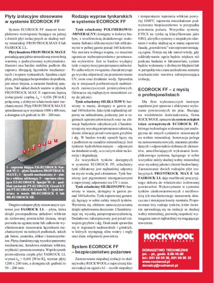 Rockwool Ecorock - system ociepleń