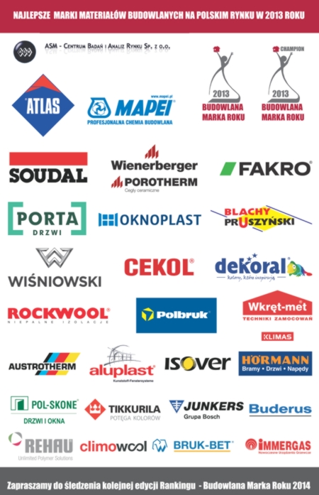 Najlepsze_marki materiałów budowlanych na polskim rynku w 2013 roku