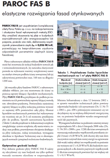 PAROC FAS B – elastyczne rozwiązania fasad otynkowanych
