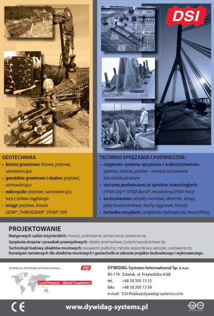 DYWIDAG: geotechnika i techniki sprężania