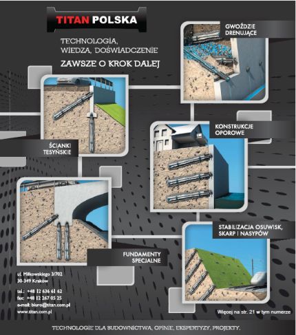 TITAN - iniekcyjne mikropale, kotwy i gwoździe gruntowe